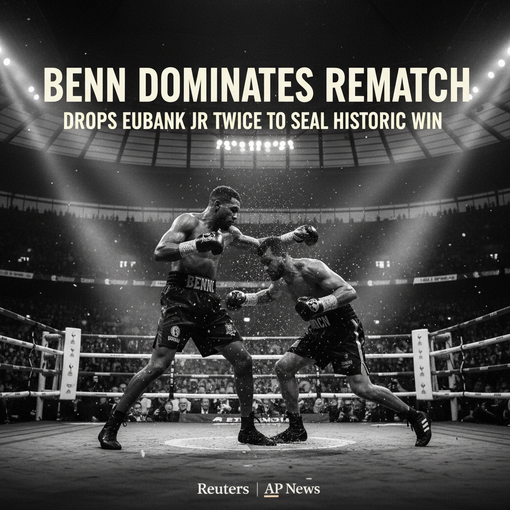 Benn Dominates Rematch, Drops Eubank Jr Twice to Seal Historic Win