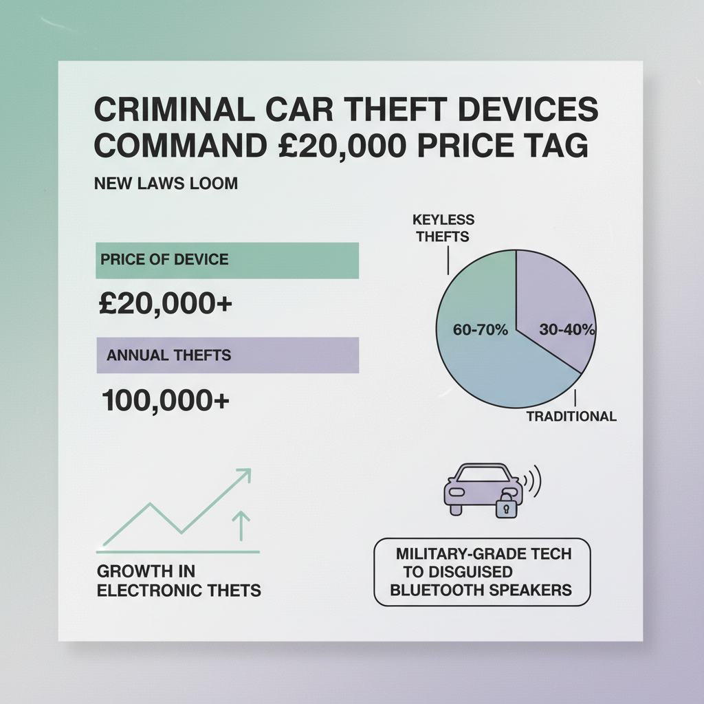 Criminal Car Theft Devices Command £20,000 Price Tag as New Laws Loom