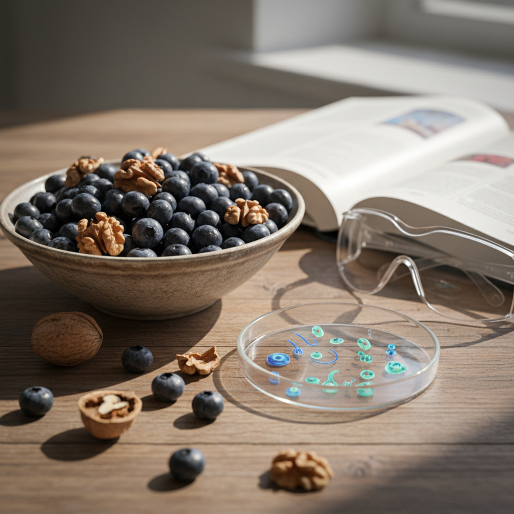 What happens if you eat Blueberries and Walnuts together ?