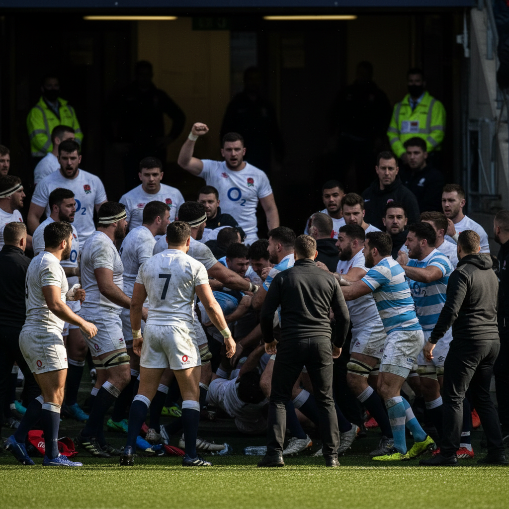 England defeat Argentina. Curry accused of abuse