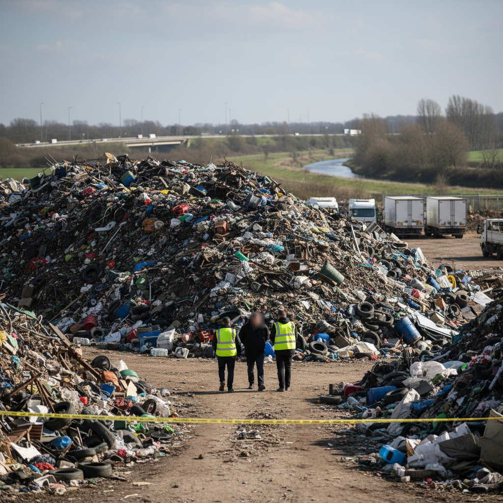 Man arrested over illegal waste site near Kidlington