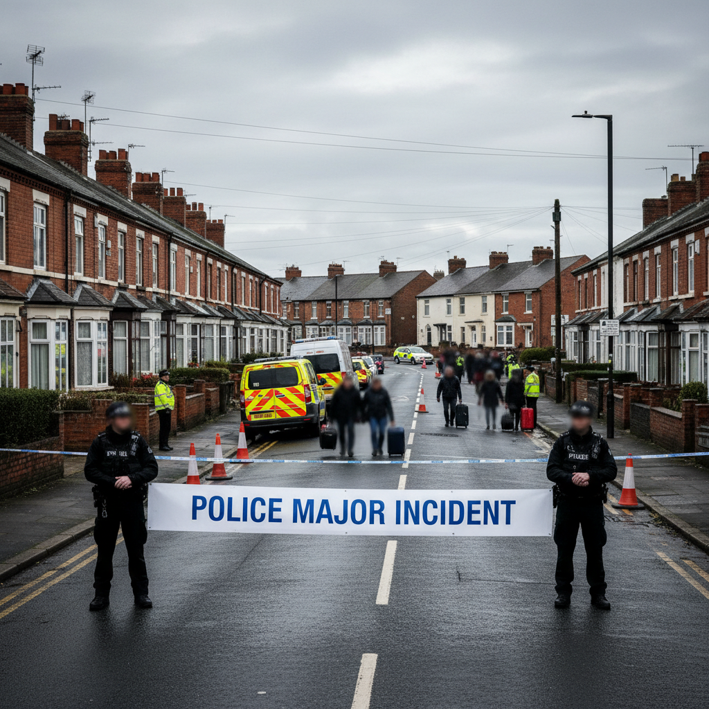 Police Declare Major Incident in Derby as 200 Homes Evacuated Following Explosives Arrests