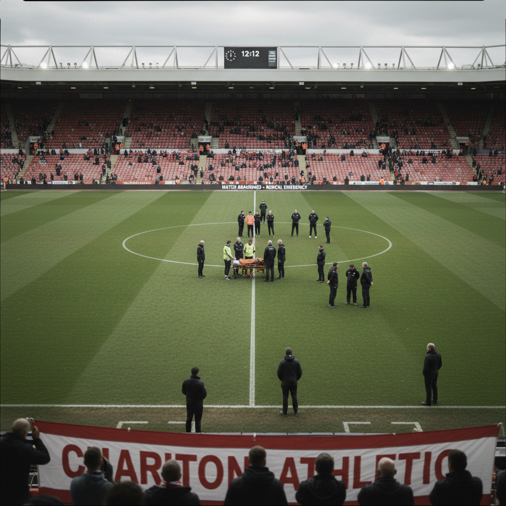 Charlton Athletic match abandoned after fan dies