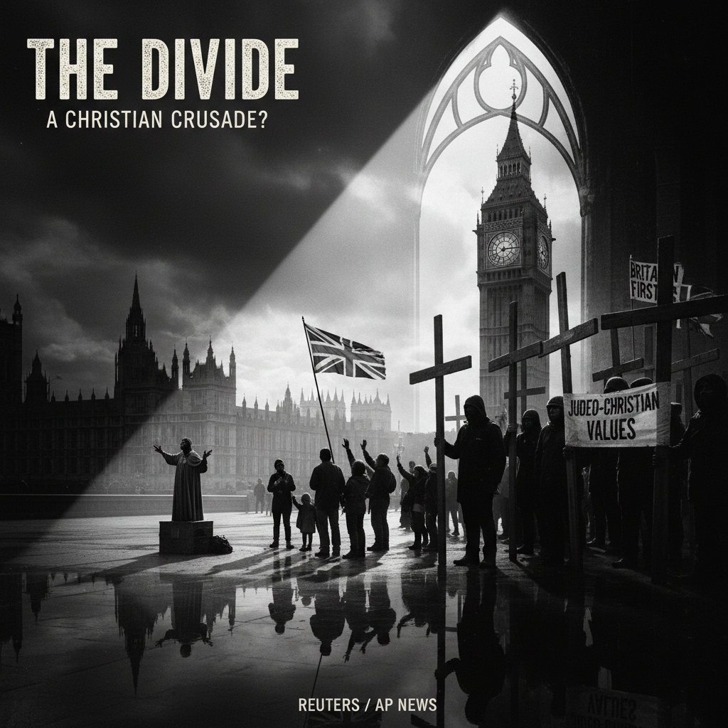 Far-right groups using Christian faith in UK politics