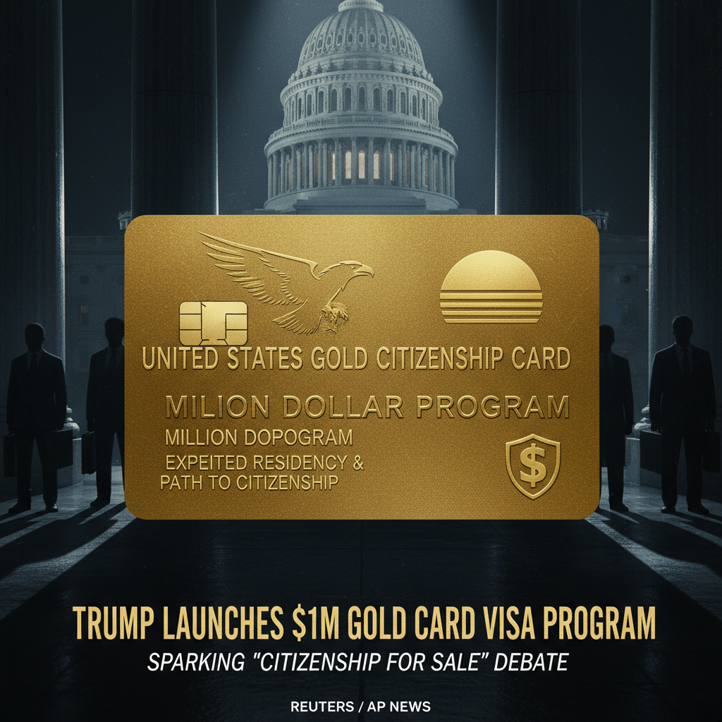 Trump launches Gold Card: $1M for US residency
