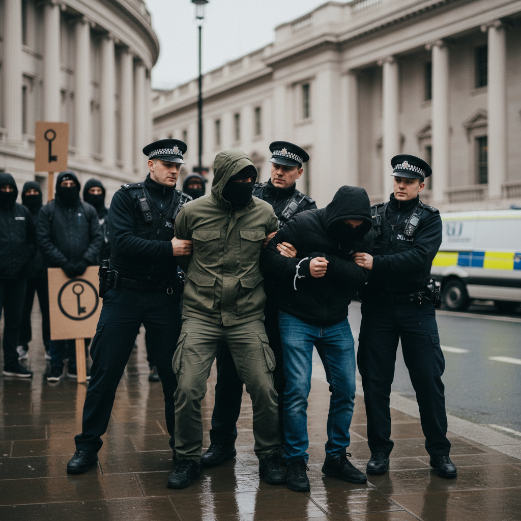 UK police arrest two at Palestine protest