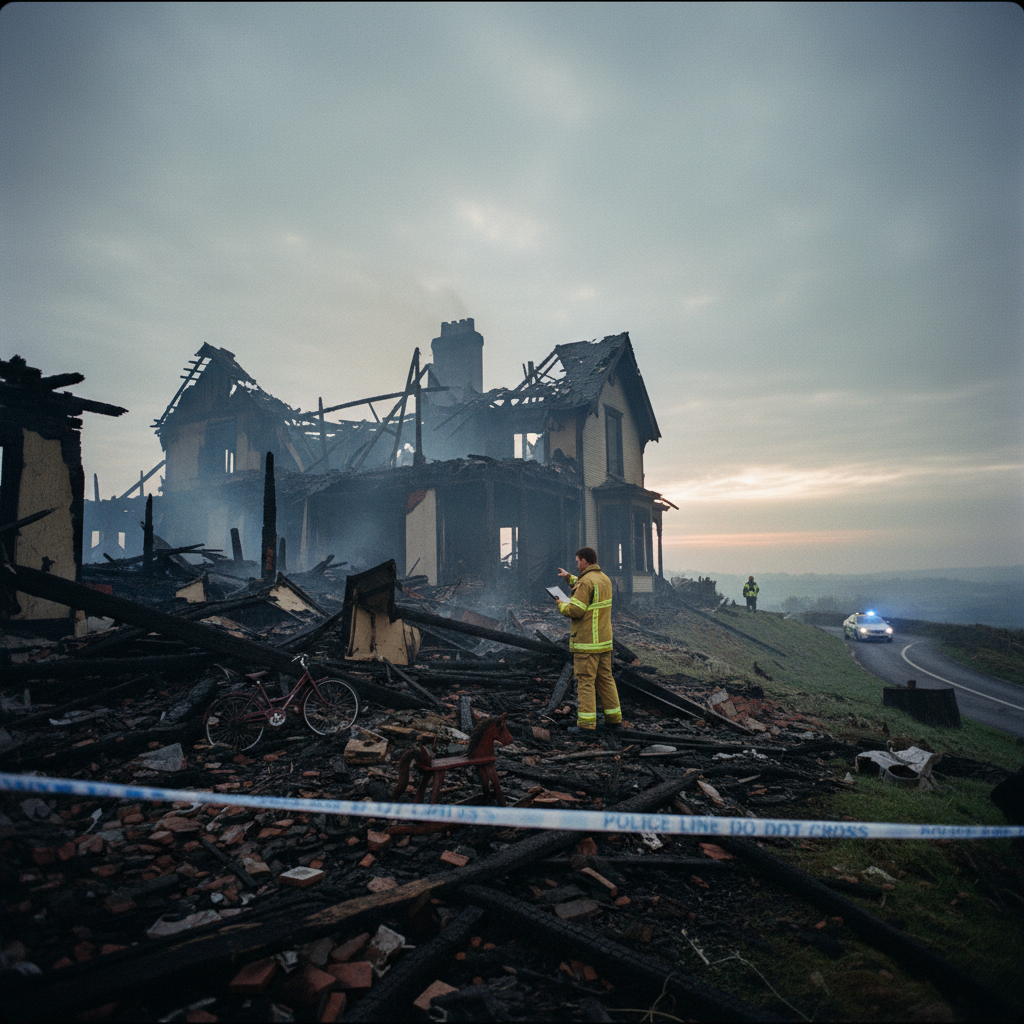 Three People Remain Unaccounted for After Fatal Boxing Day House Fire Near Stroud