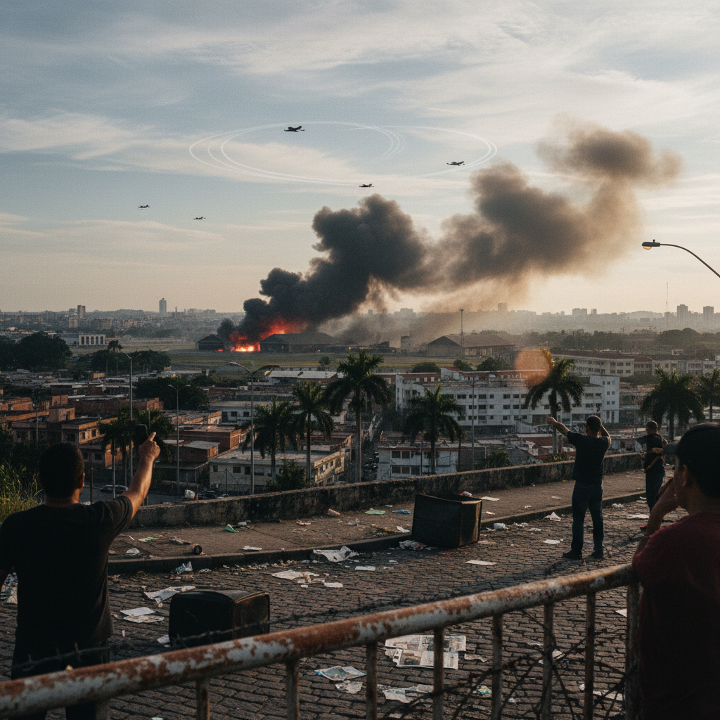 Venezuelan Government Blames US for Explosions and Aircraft Activity Over Caracas Military Installations