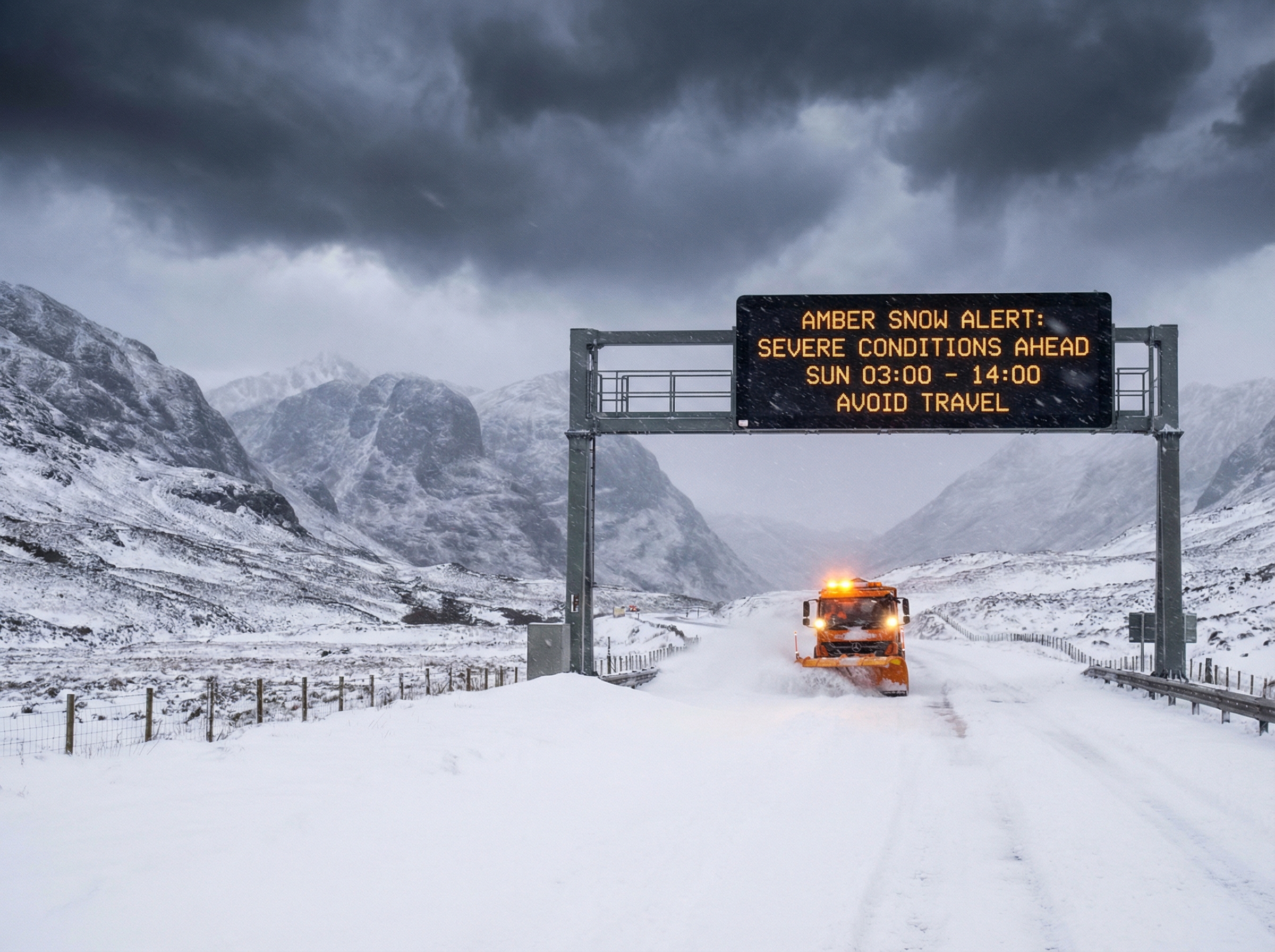 Amber Snow Alert Issued for Parts of Scotland