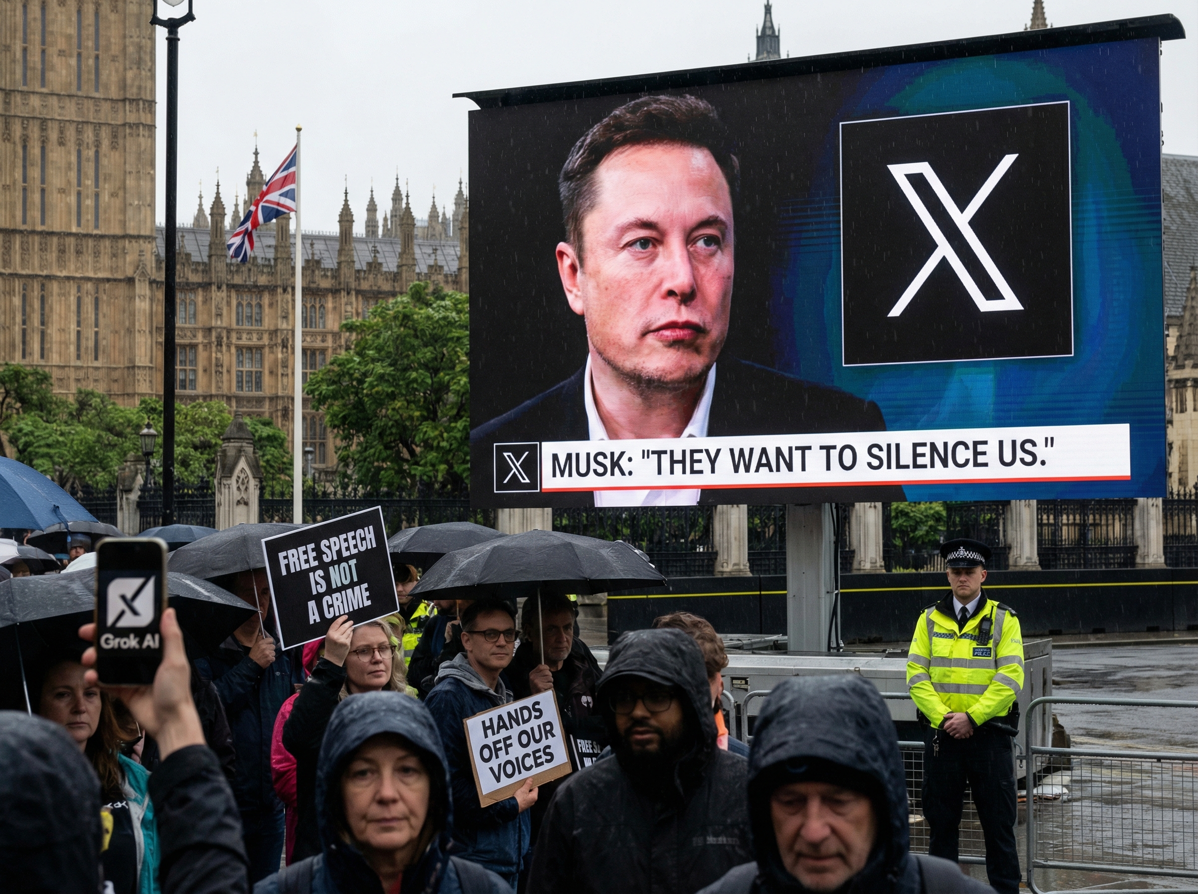 Musk accuses UK government of suppressing free speech