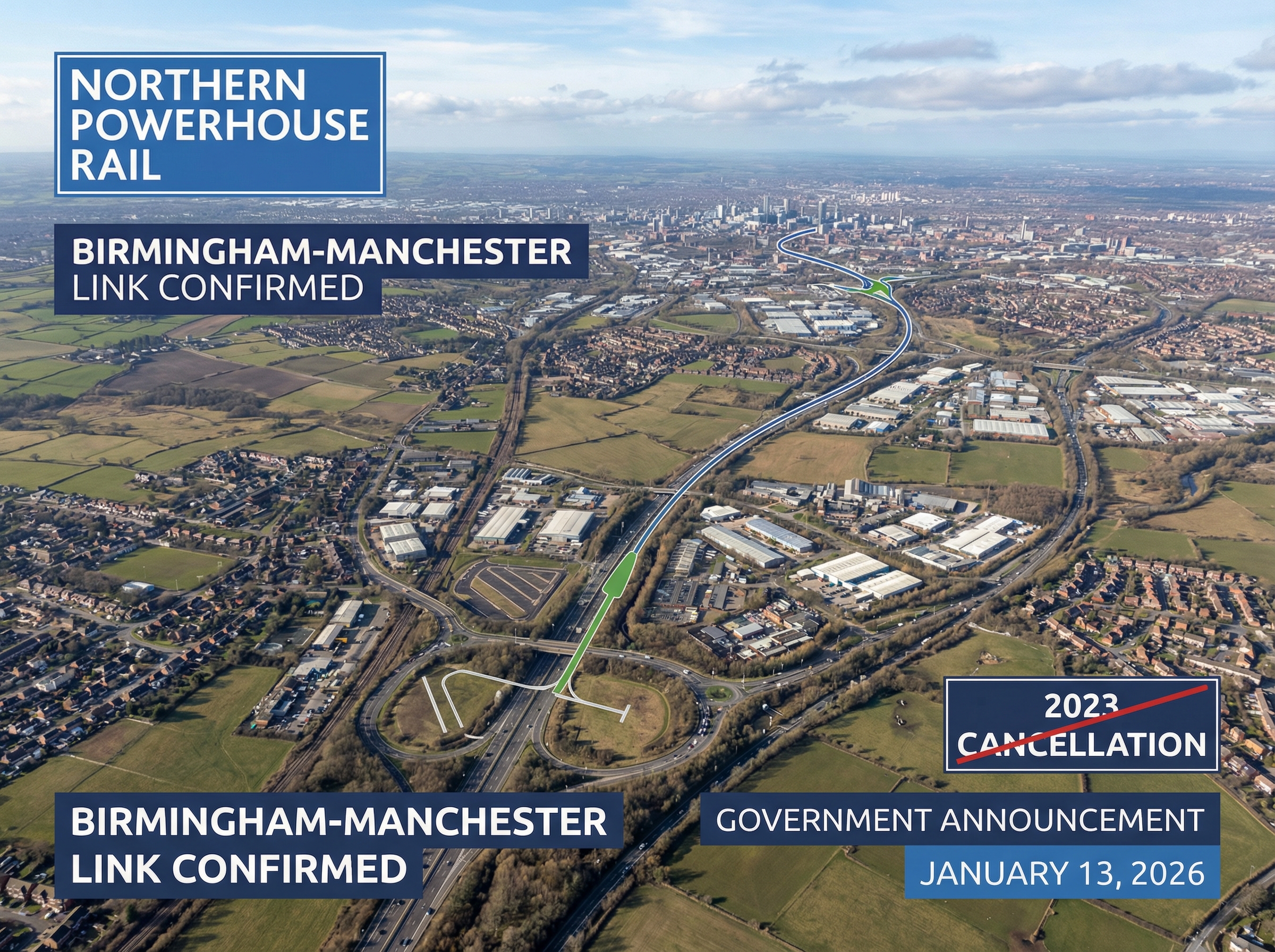 Government confirms new Birmingham Manchester rail link plans