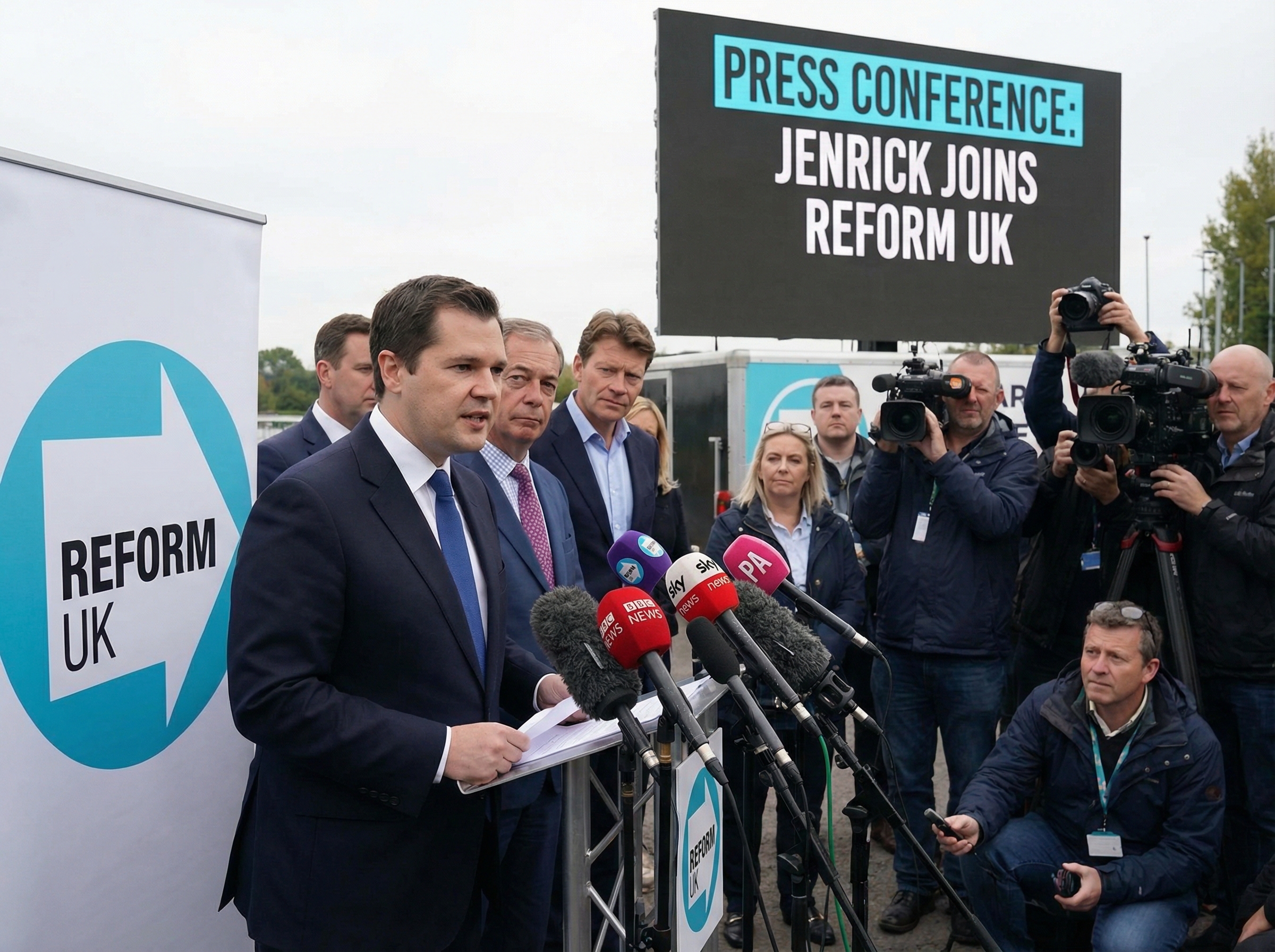 Sacked Jenrick joins Reform UK after Farage feud