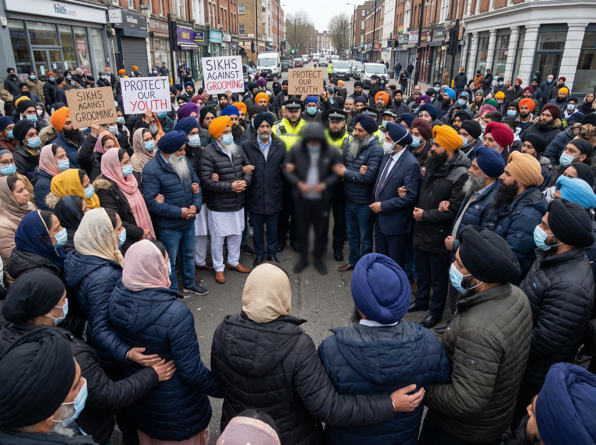 Sikhs Confront Alleged Grooming Gang Member to Protect Teen