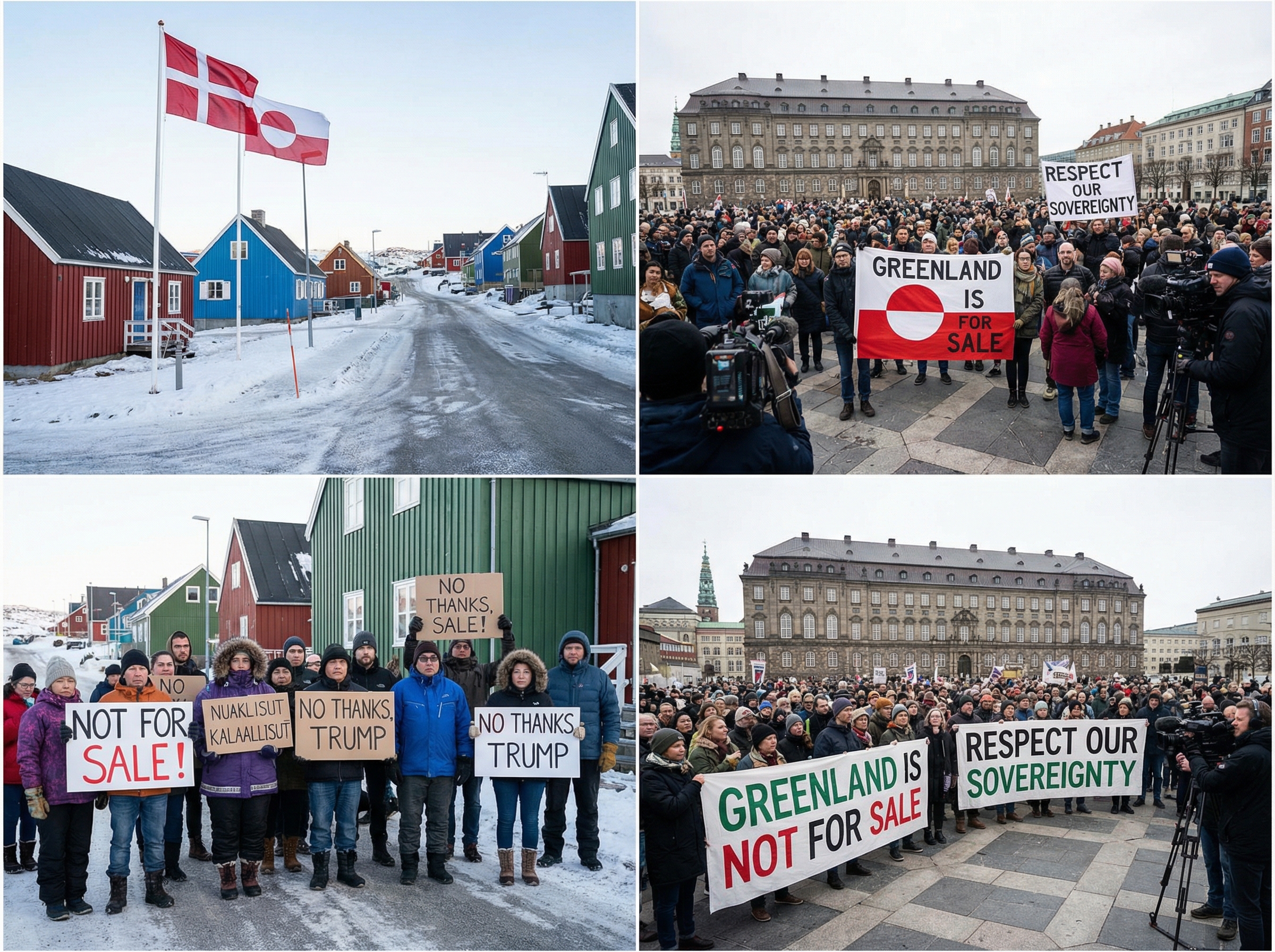 Greenland and Denmark Protest Trump's Interest in Acquiring Greenland
