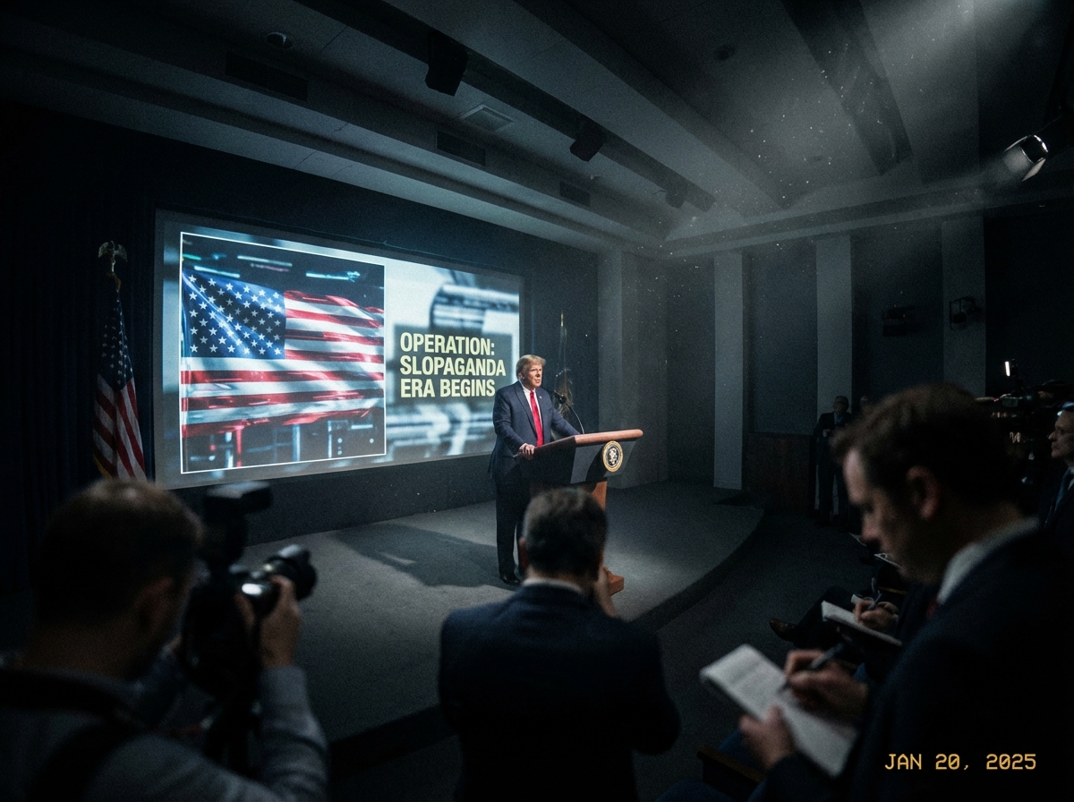 Trump administration posts AI images creating new slopaganda era