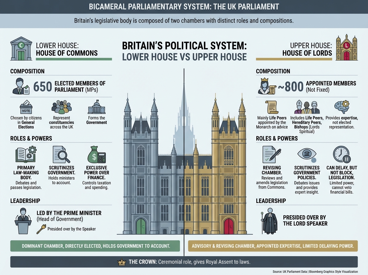 Britain’s Political System Explained: Lower House vs Upper House