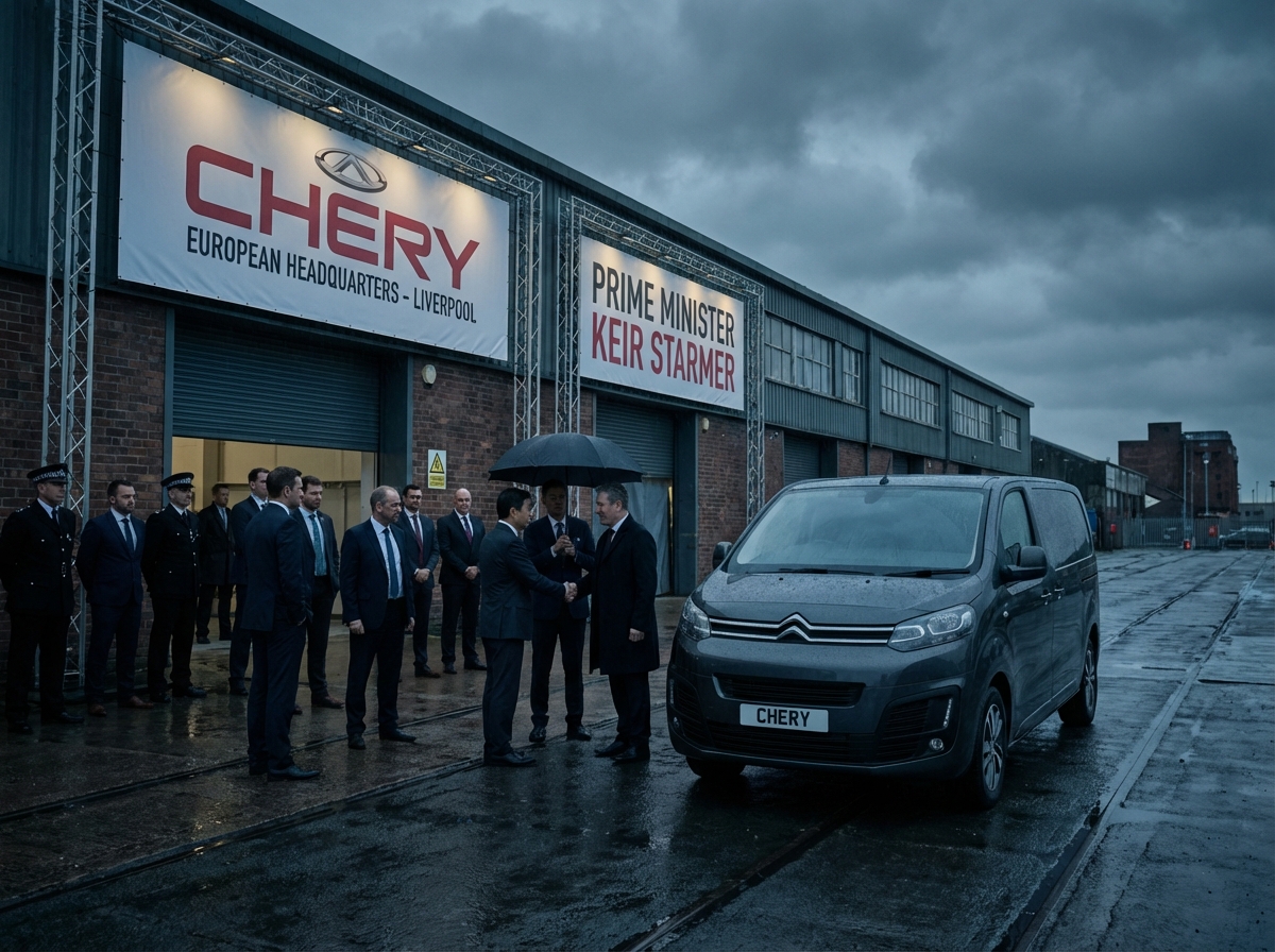Chinese car giant Chery opens European headquarters in Liverpool UK