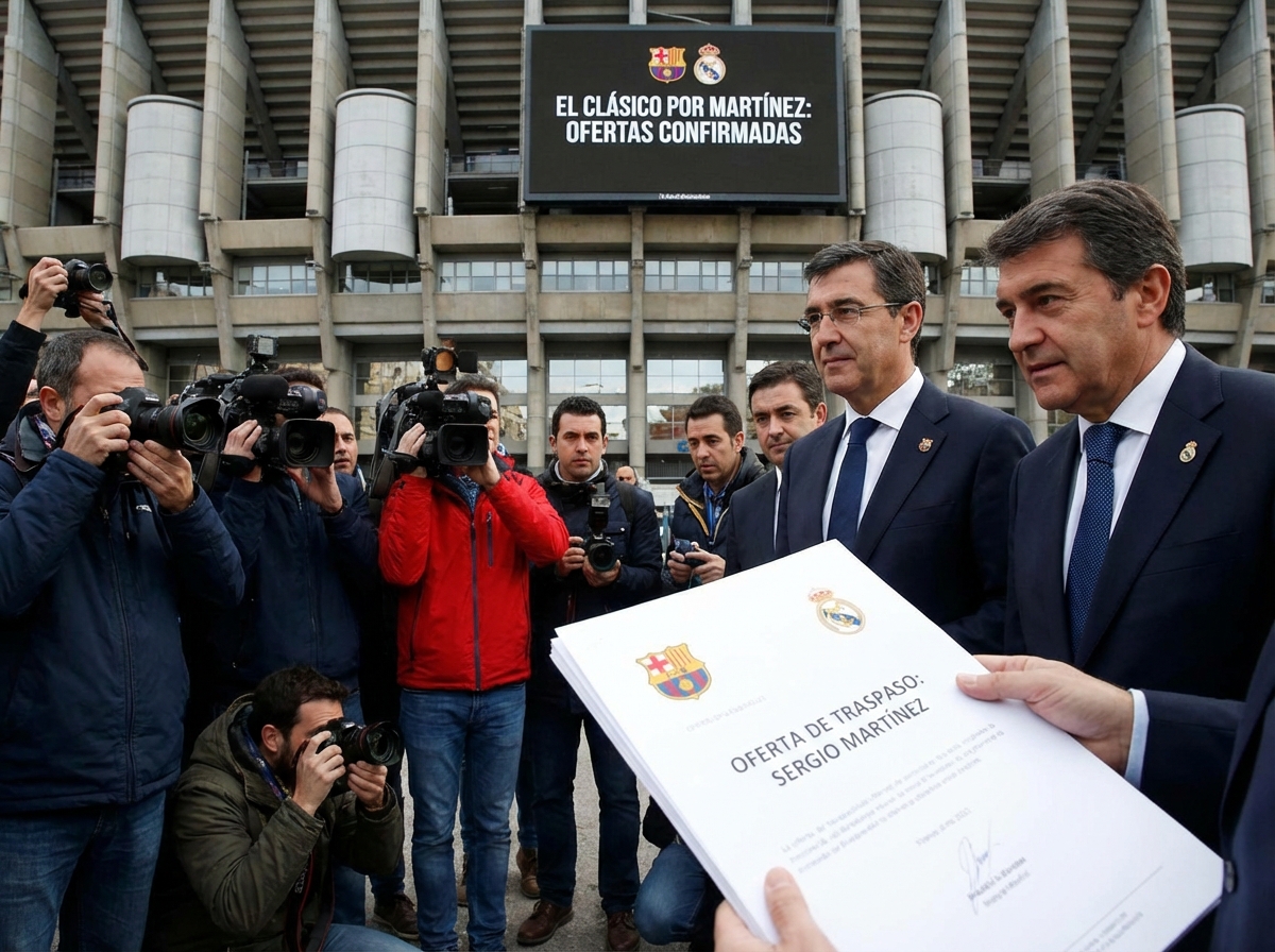 Barcelona, Real Madrid submit offers for 18-year-old Martínez.