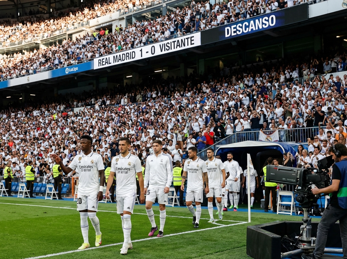 Real Madrid takes control at the break as Bernabru buzzez