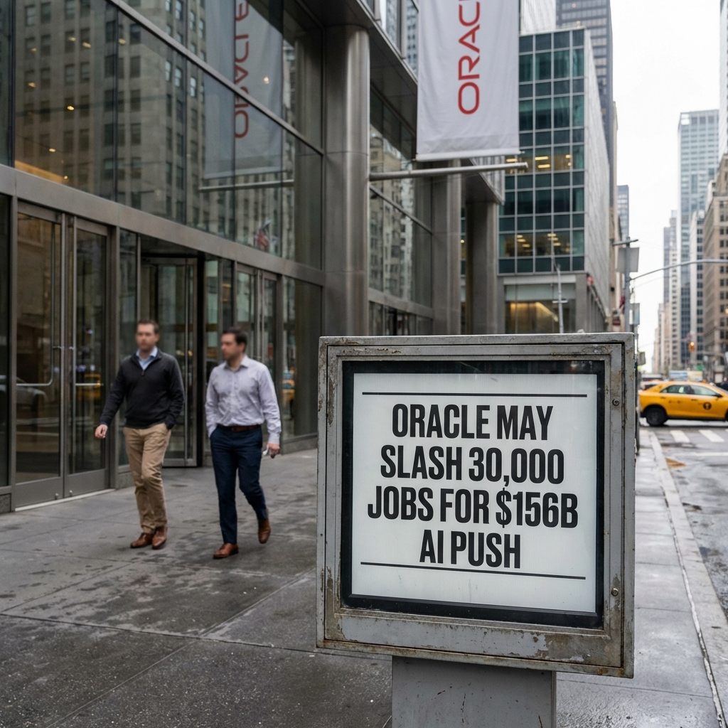 Oracle may slash 30000 jobs to fund 156 billion AI push