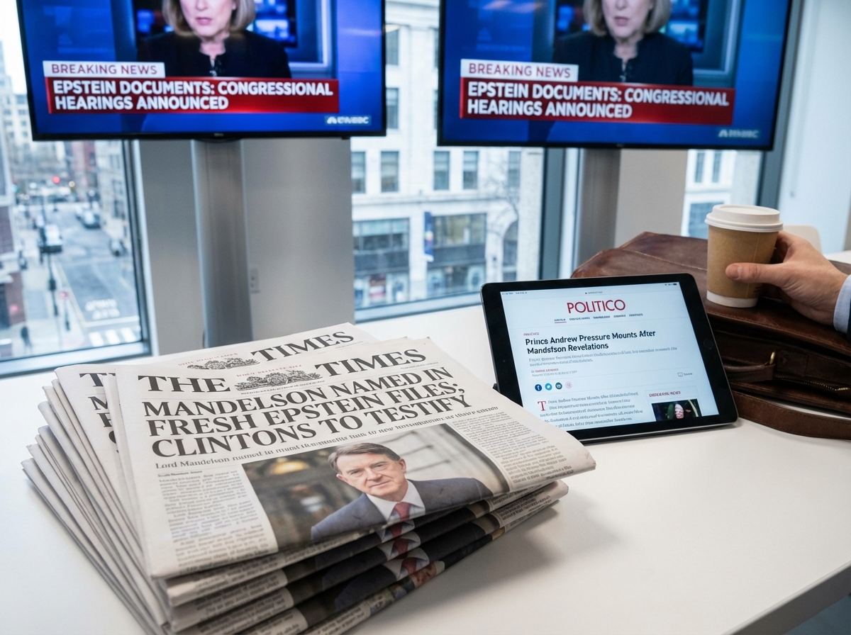 Mandelson exposed in Epstein files as Clintons agree to testify