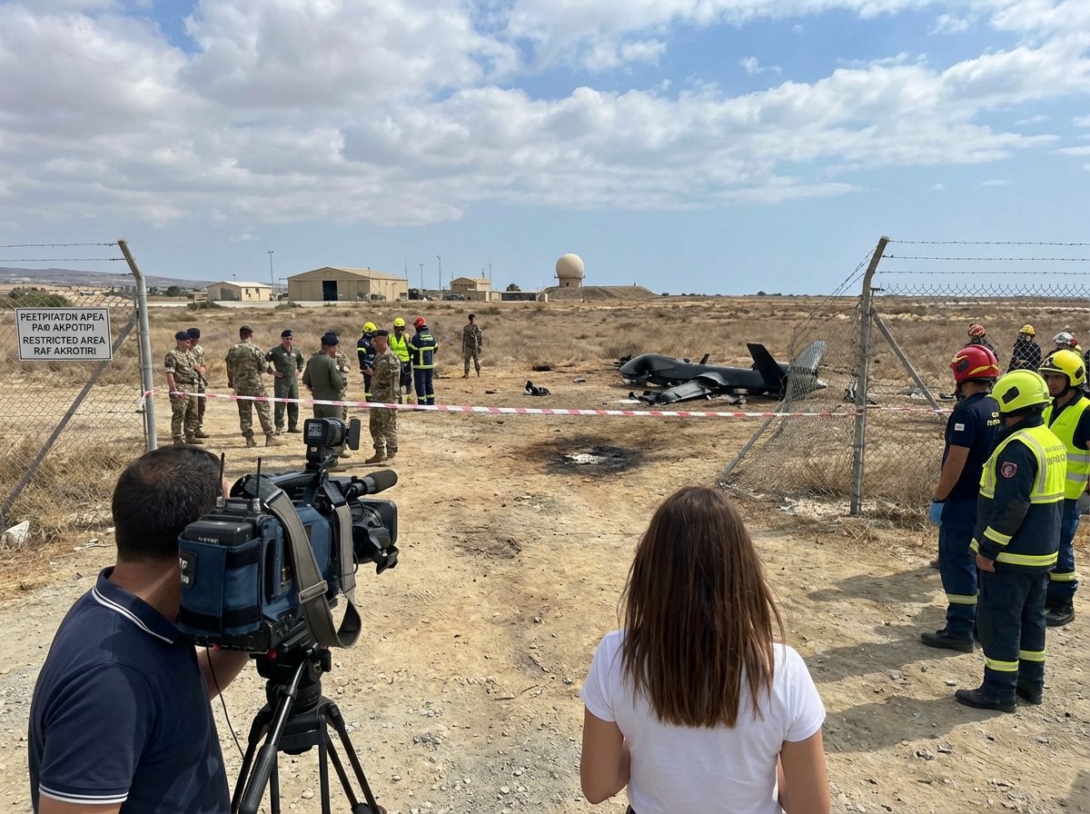 Cypriot President says Iranian drone hit RAF base