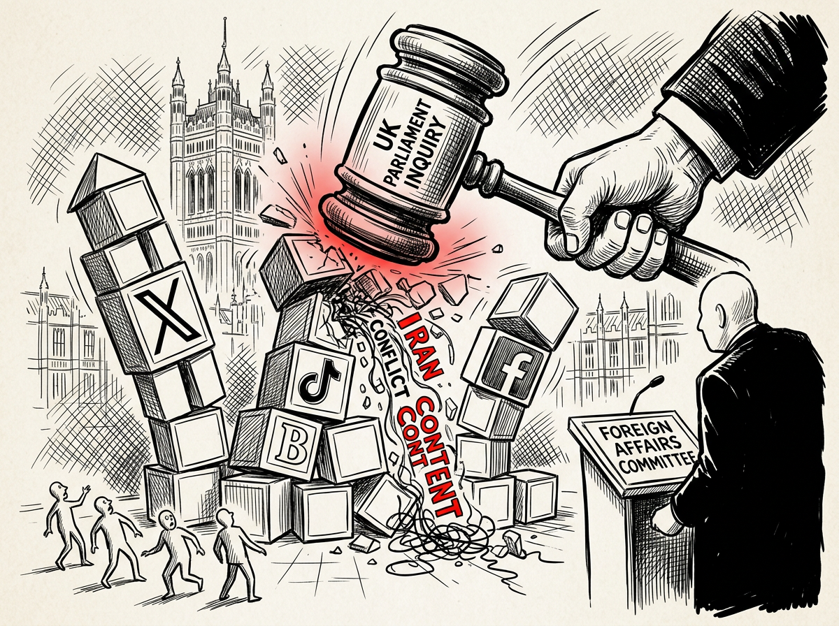 X, TikTok, Meta face UK Parliament over Iran disinformation.