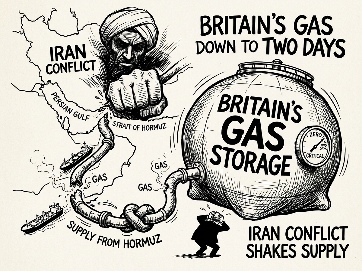 Britain Down to Just Two Days of Gas as Iran War Shakes Global Energy Supply