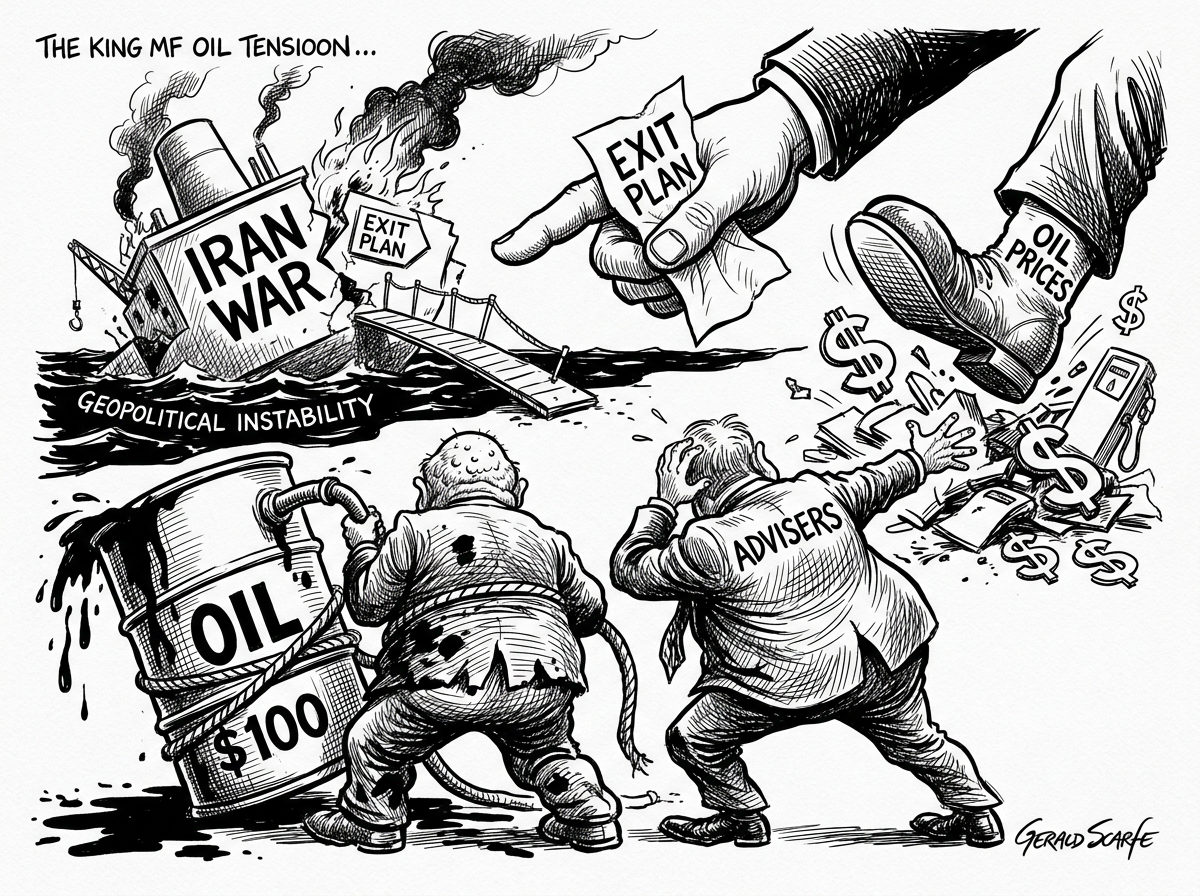 Trump advisers urge Iran war exit as oil nears $100