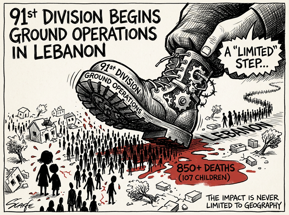 Israel's ground operations begin in Lebanon, displacing hundreds of thousands