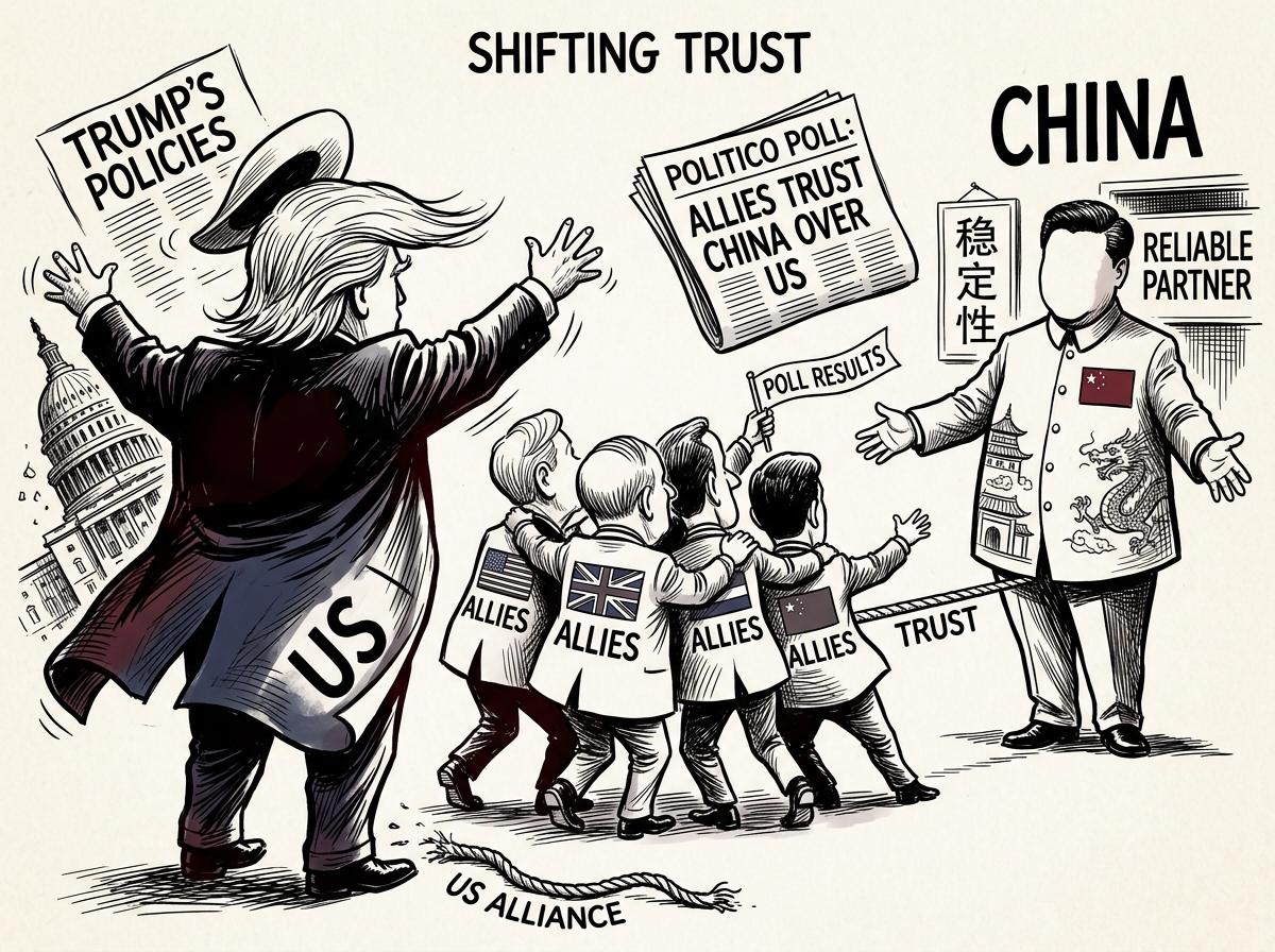 Trump's policies push allies to trust China over US
