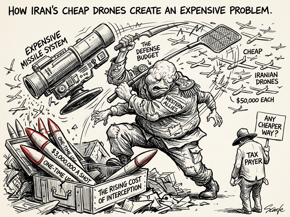 How Iran's Cheap Drones Create an Expensive Problem