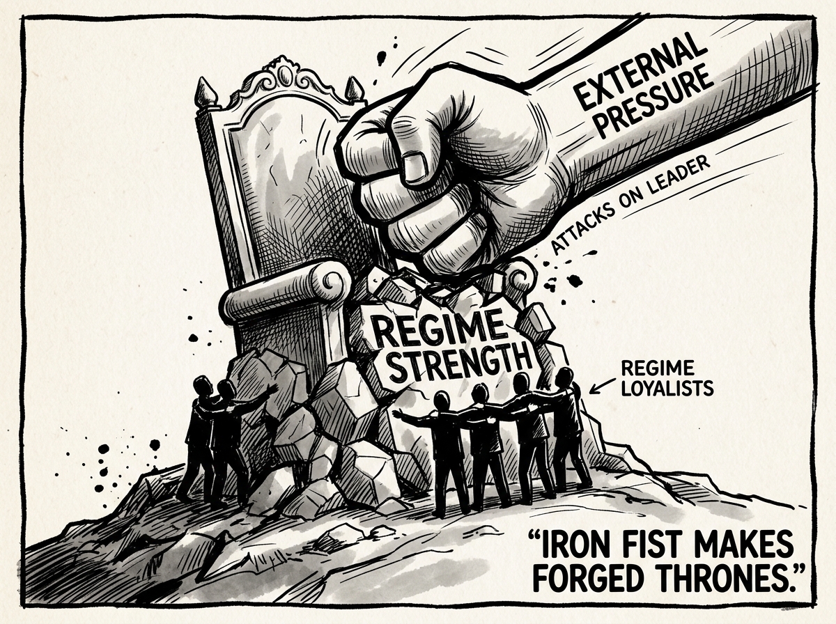 Why attacking leaders often hardens regimes, not collapses them