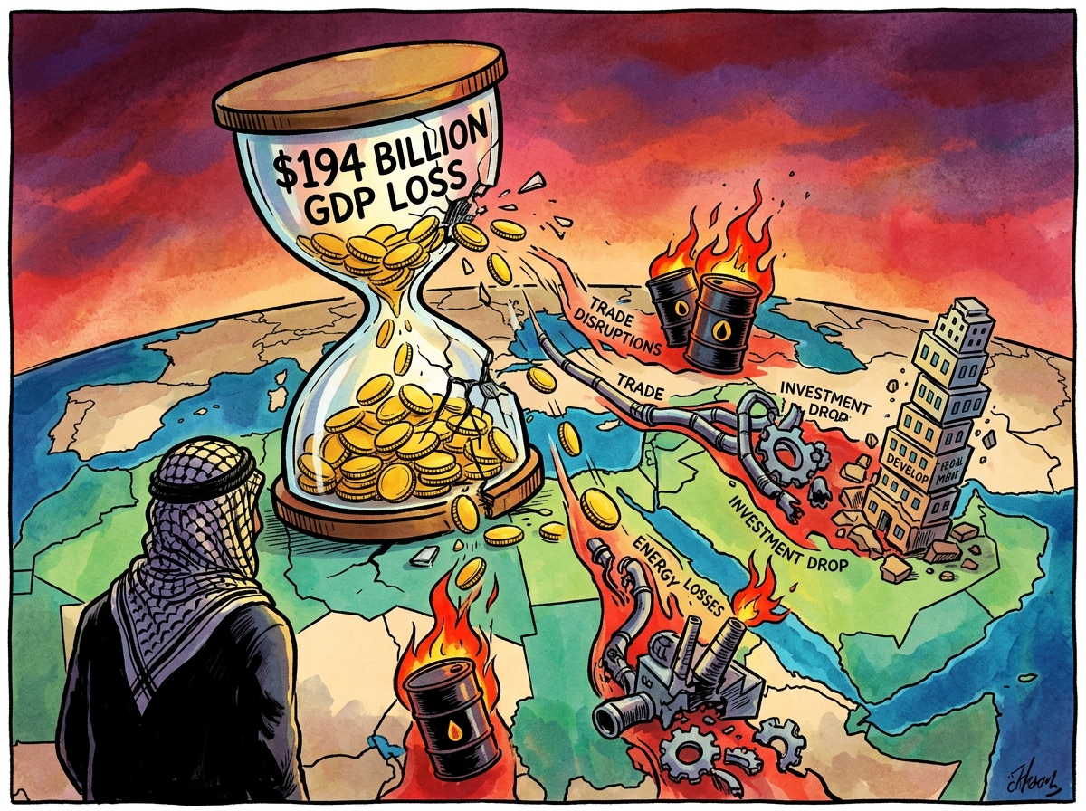 Middle East conflict: $194 billion GDP loss for Arab nations alone