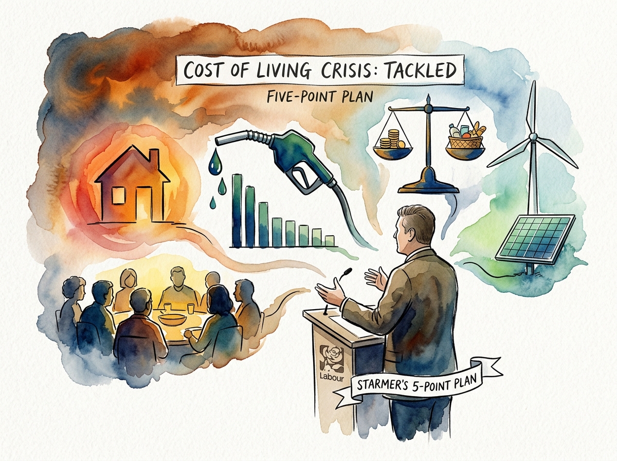 Starmer Sets Out Five-Point Cost of Living Plan
