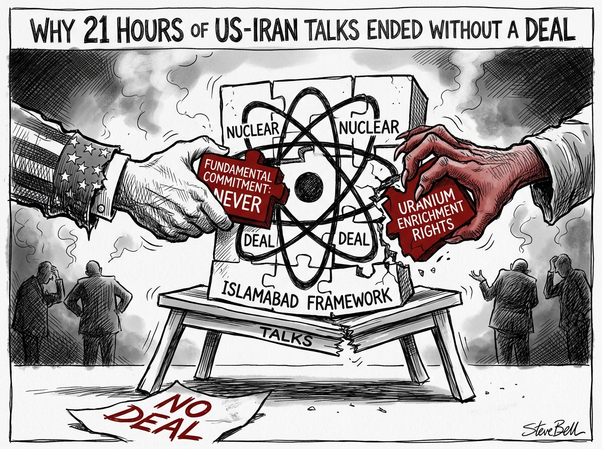 Why 21 hours of US-Iran talks in Islamabad ended without a deal