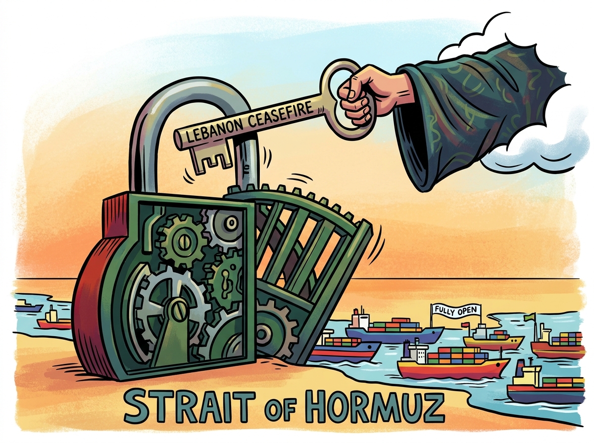 Iran declares Strait of Hormuz fully open during Lebanon ceasefire