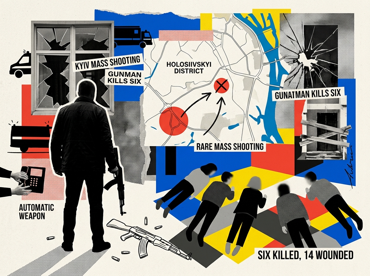 Kyiv gunman kills six in rare mass shooting