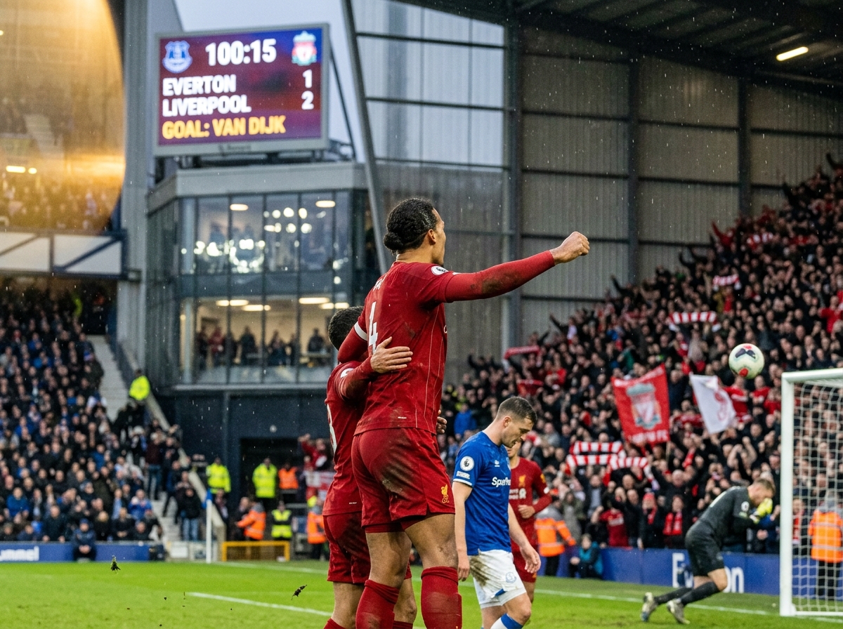 Van Dijk Header Wins Dramatic Merseyside Derby