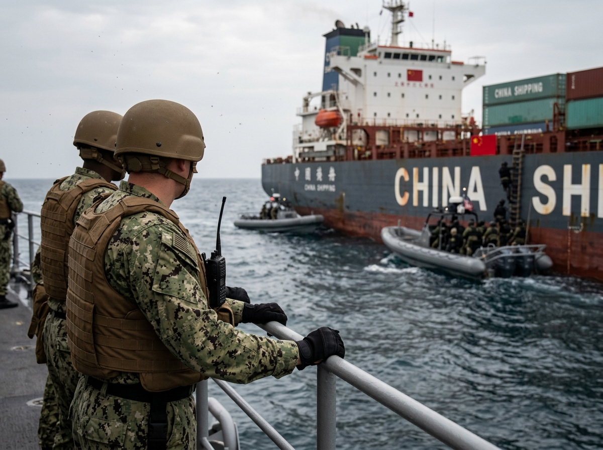 Trump says US stopped China ship for Iran