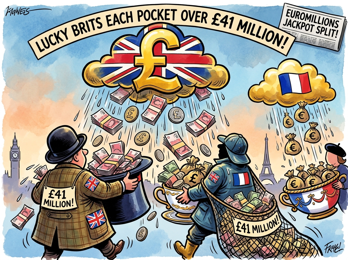 Lucky Brits Each Pocket Over £41 Million