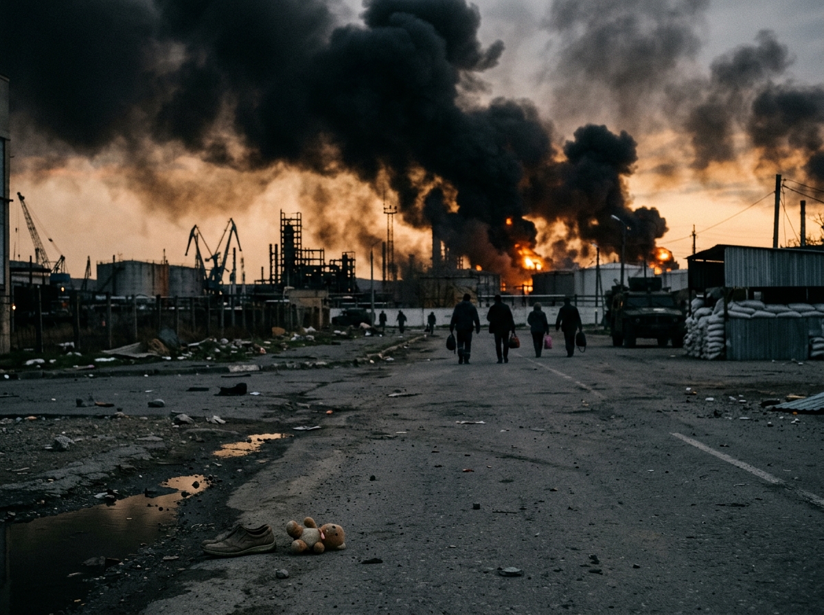 Tuapse Refinery Ablaze as Ukraine Targets Russia's Energy Infrastructure