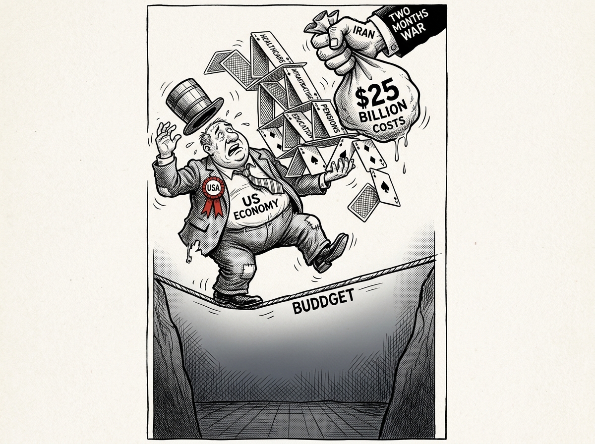 US war with Iran: $25 billion in two months