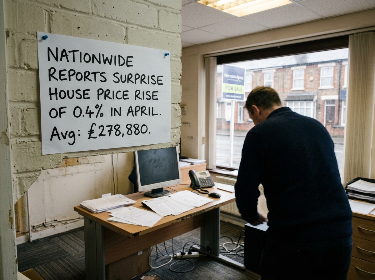 Nationwide Reports Surprise House Price Rise of 0.4% in April