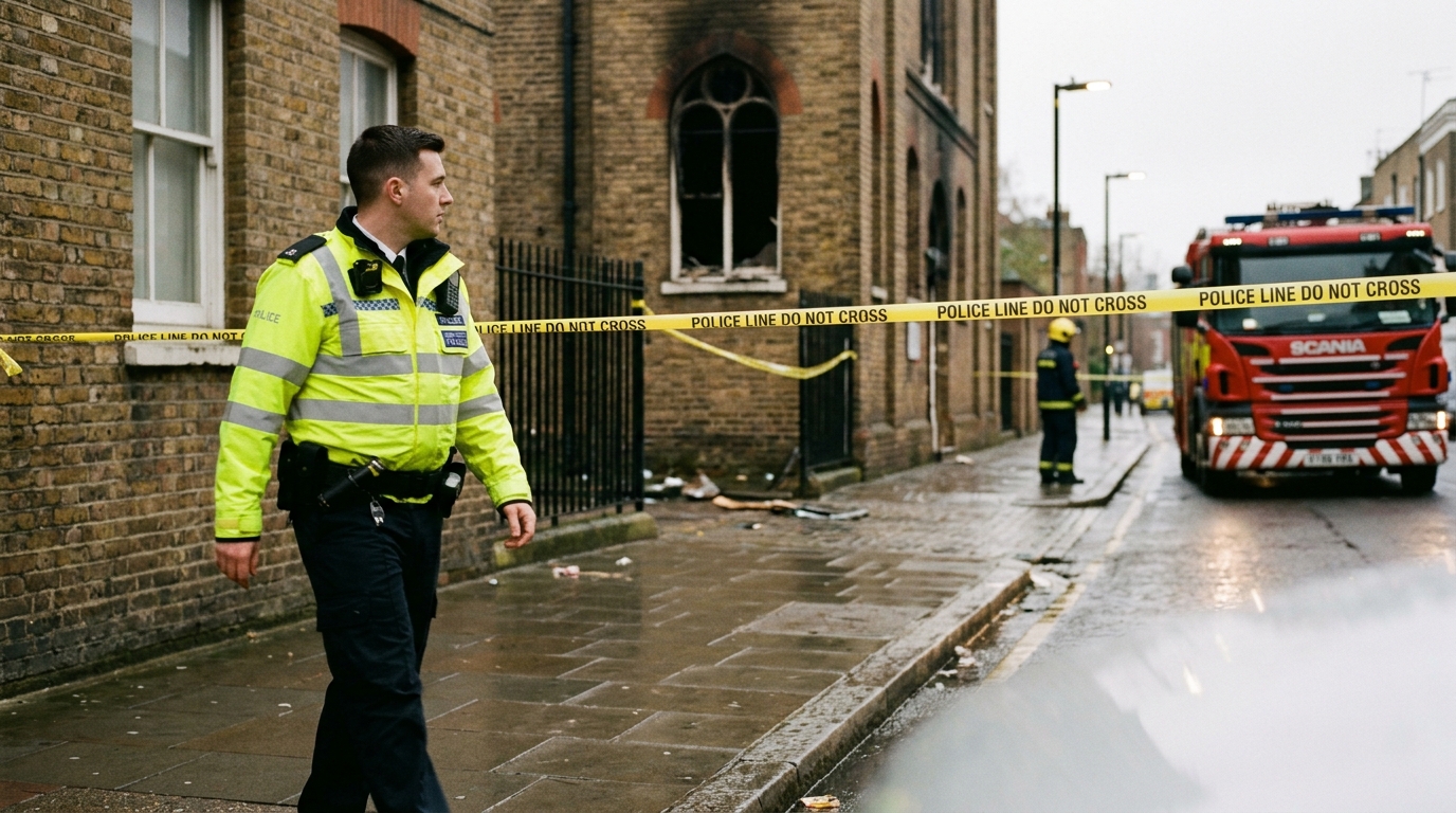 Police probe suspected arson at London synagogue