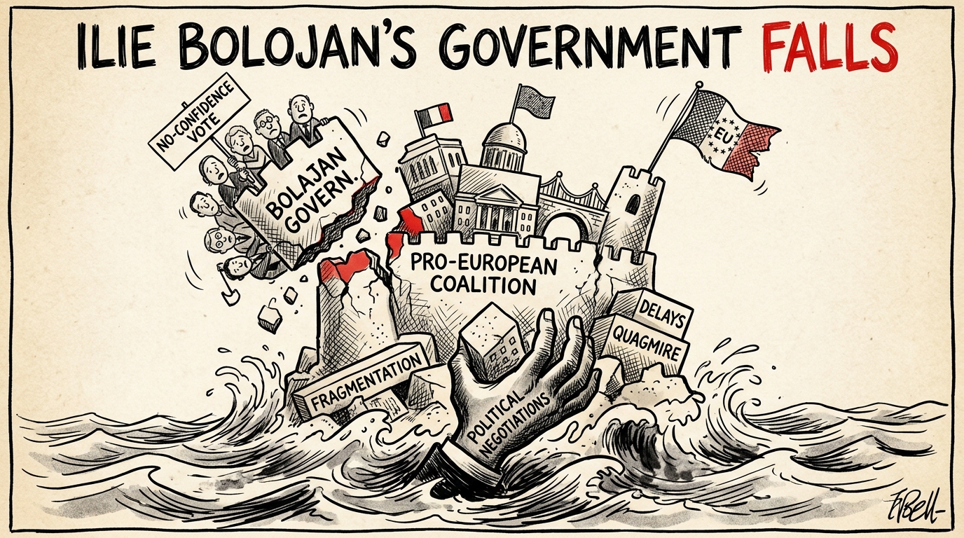Ilie Bolojan's government falls after no-confidence vote