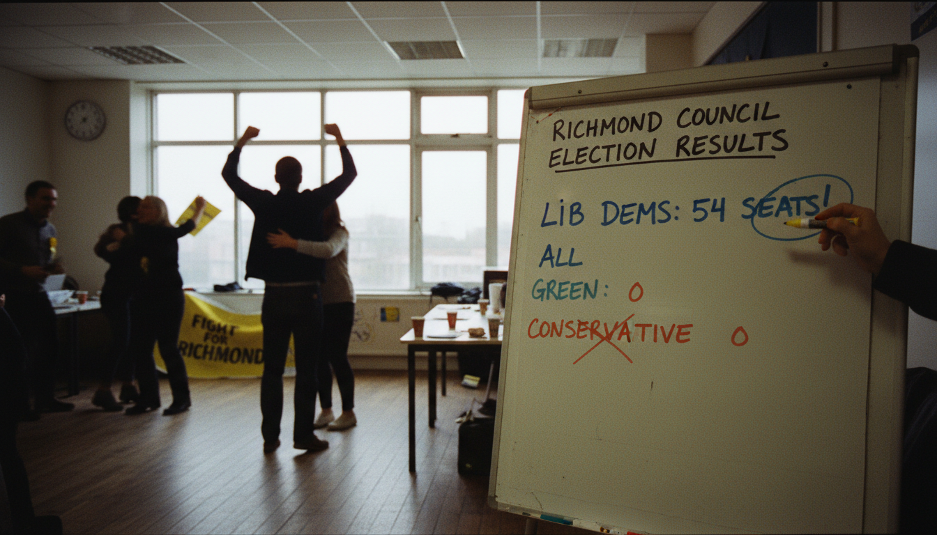 Lib Dems sweep all 54 seats on Richmond council