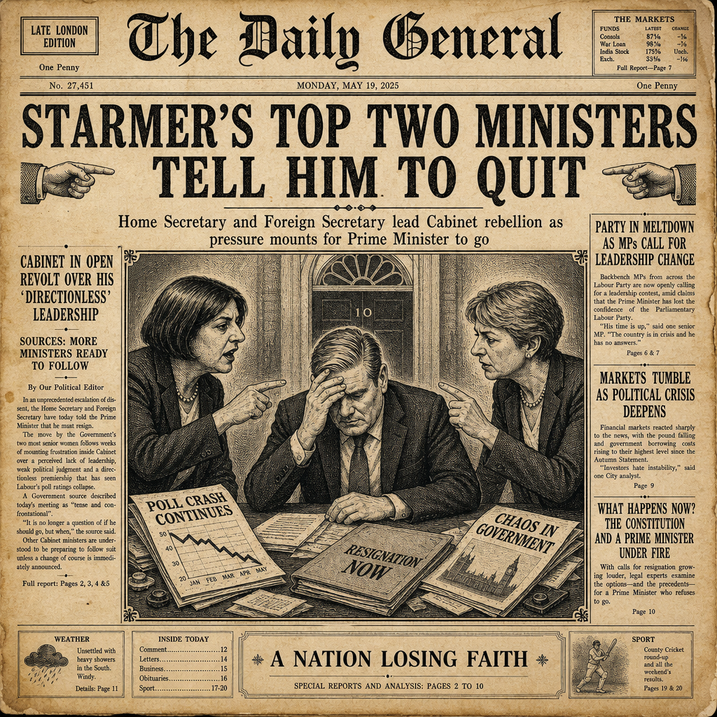 Starmer's top two ministers tell him to quit
