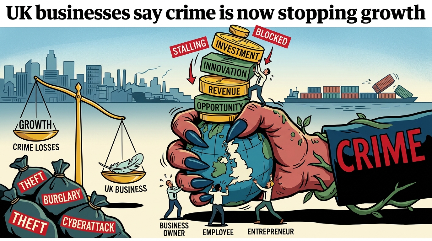 UK businesses say crime is now stopping growth