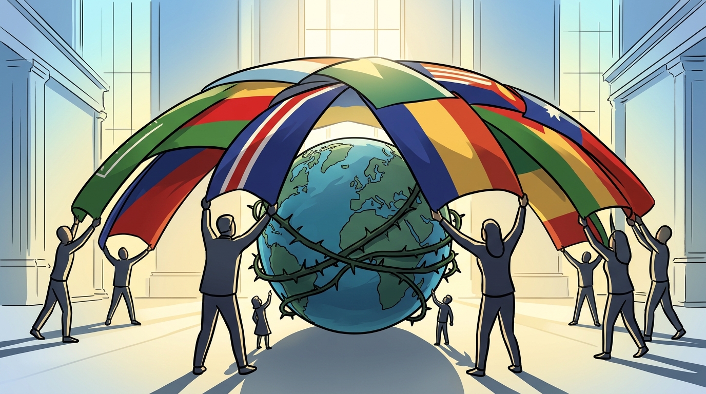 UK launches 8-country coalition against global violence.